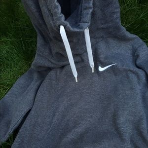 Gray Nike "neck" hoodie