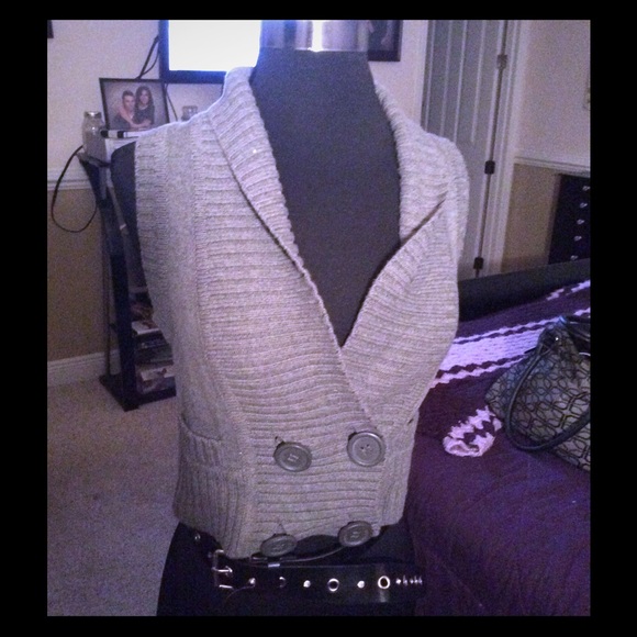 Gray Short Vest