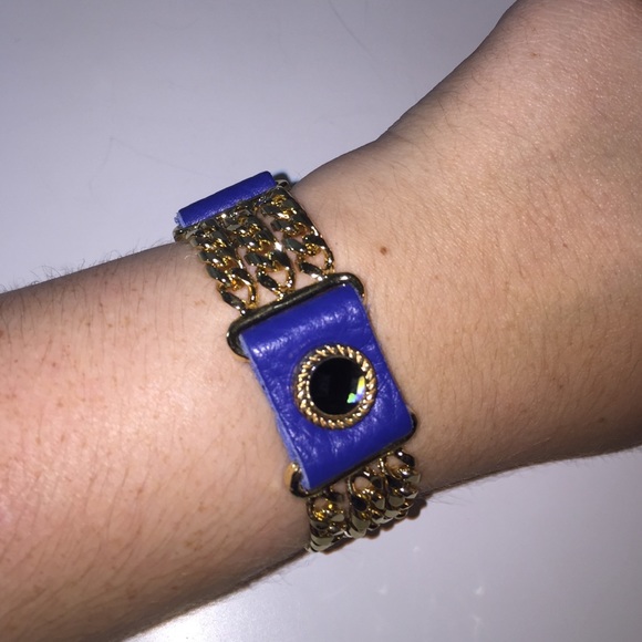 Blue and gold bracelet