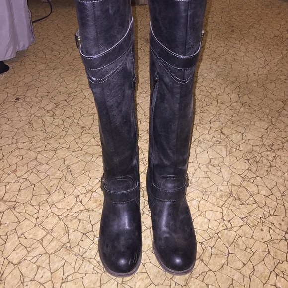 Size 9 black over the knee riding boots worn once