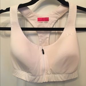 Under Armour white sports bra 34C