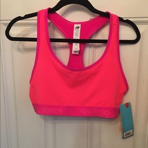 New Balance pink sports bra XL NWT