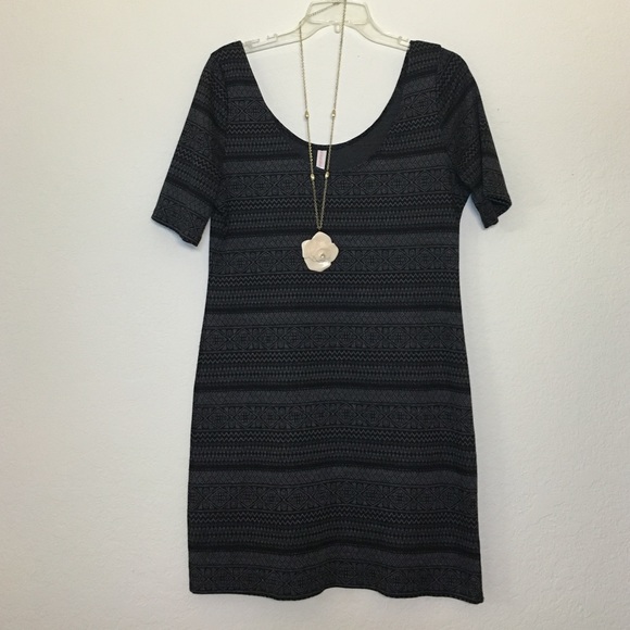 Geometric Pattern Bodycon Dress