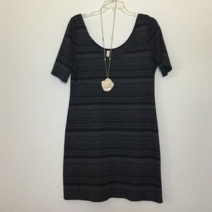 Geometric Pattern Bodycon Dress