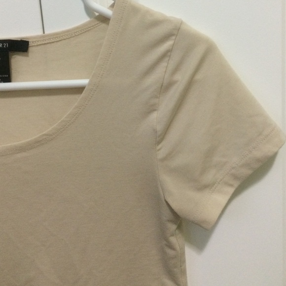 Basic Beige Tee - Picture 2 of 3