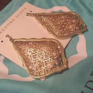 *RARE*Kendra Scott Rose Gold & Gold Adair Earrings