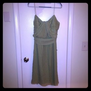 NWT Ann Taylor Chiffon Dress in Sage Green