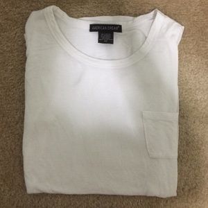 Basic White Tee with pocket