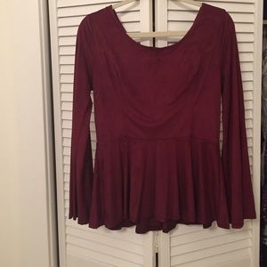 Velvet Peek-a-Boo Back Altar'd State Shirt