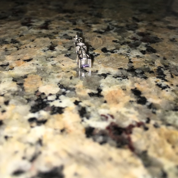 14K Keepsake Pendant 3 gems 2 diamonds - Picture 3 of 4