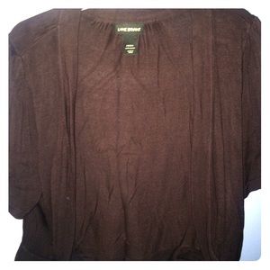 Lane Bryant Brown knit shrug