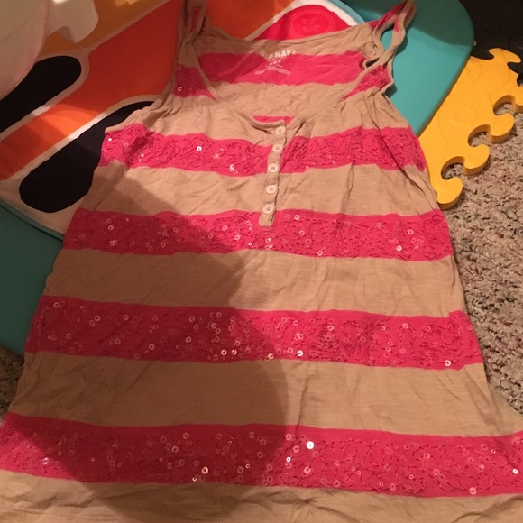 Tan/pink tank