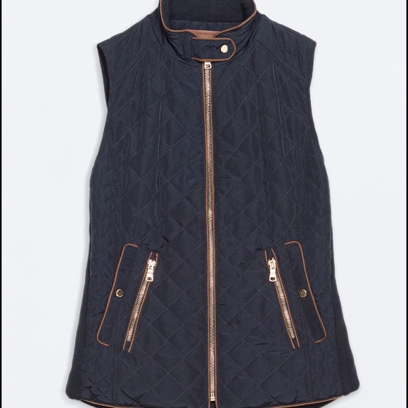ZARA NAVY BLUE VEST