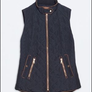 ZARA NAVY BLUE VEST
