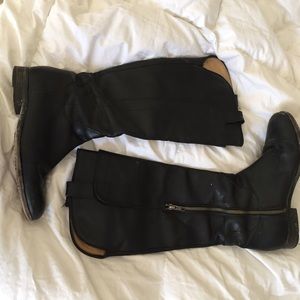 Frye Black Melissa Riding Boots