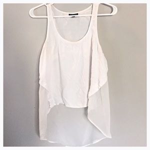 White sheer blouse