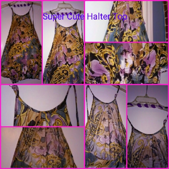 Floral Print Halter Top
