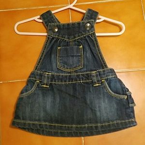 overall jean dress