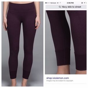 Lululemon Ebb to Street Leggings