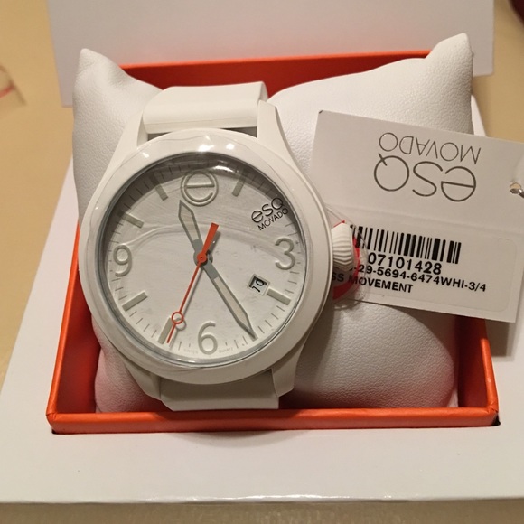 New Women's Esq by Movado white watch. (Needs battery) - Picture 3 of 4