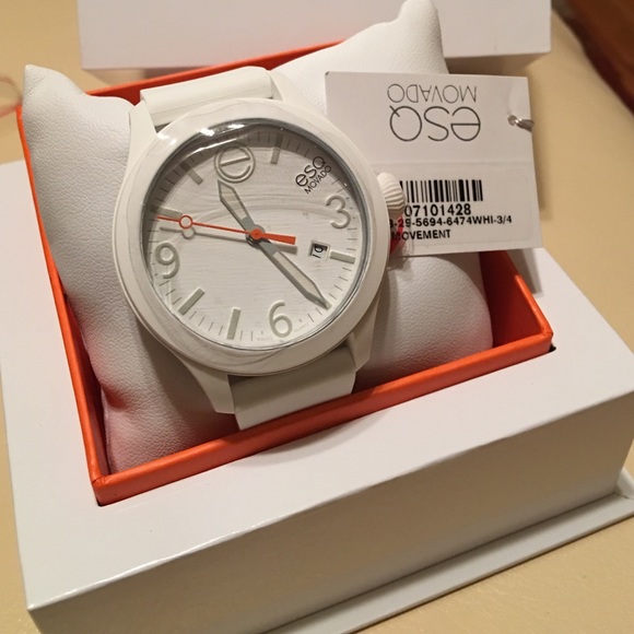 New Women's Esq by Movado white watch. (Needs battery) - Picture 4 of 4