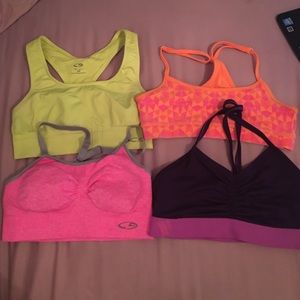 Four sports bras