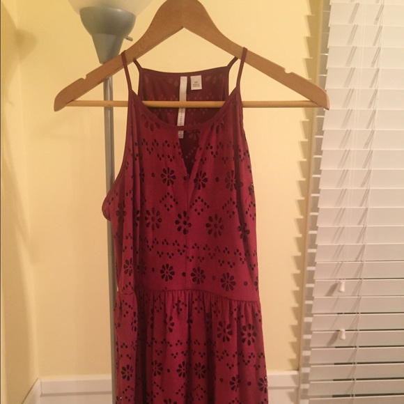 Maroon L Conrad summer dress
