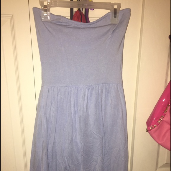 Strapless mini dress