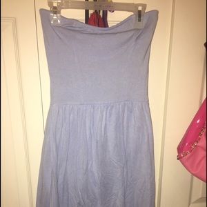 Strapless mini dress