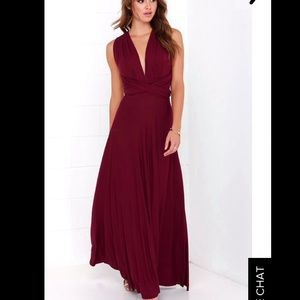 Burgundy Maxi Dress