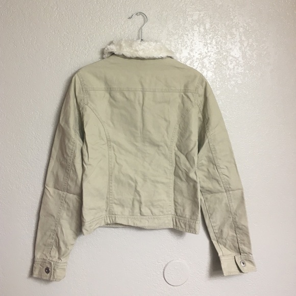 Anchor Blue Khaki Jacket w/Faux Fur Collar (Small) - Picture 2 of 4