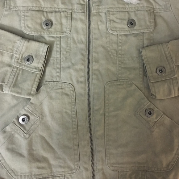 Anchor Blue Khaki Jacket w/Faux Fur Collar (Small) - Picture 4 of 4