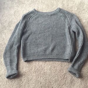 American Apparel Gray Cropped sweater