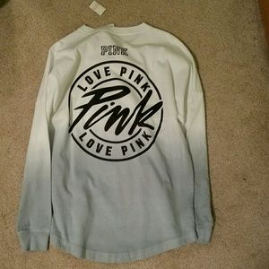 PINK crewneck sweater grey