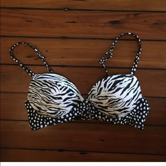 New zebra pebble Victoria's Secret Bikini top
