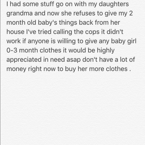 In need of baby girl clothes