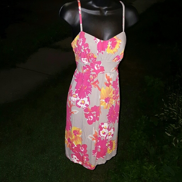 INC international concepts floral print dress med