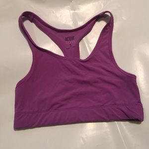 purple sports bra