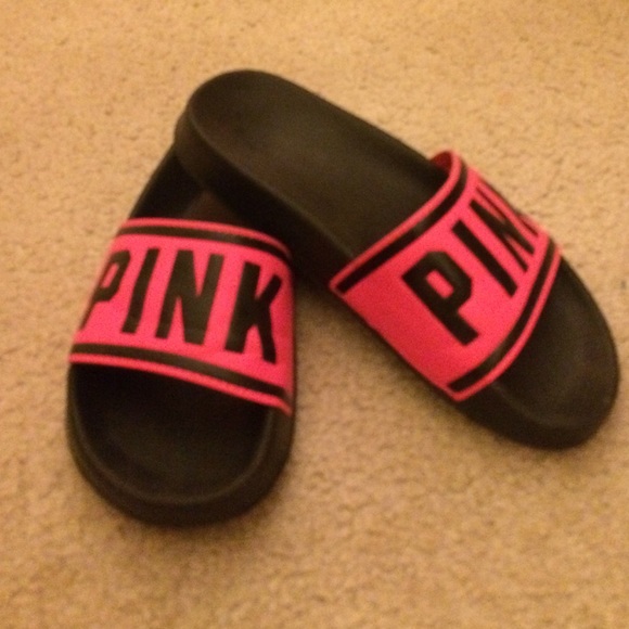 PINK slip on sandals