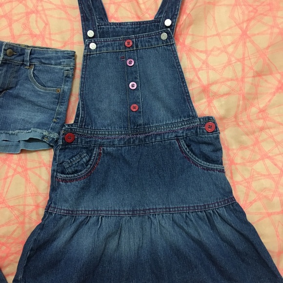 set of 3 blue deni pant, short and dress. size 6 - Picture 4 of 4