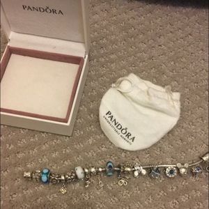 100%authentic pandora charm braclet