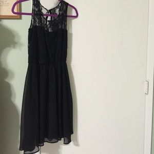 Black lace dress