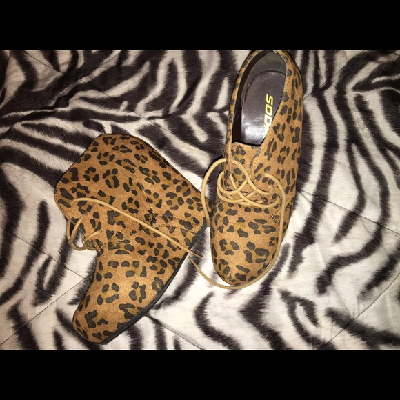 Cheetah Wedge Heels