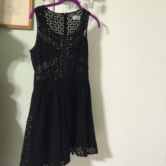 Black lace dress