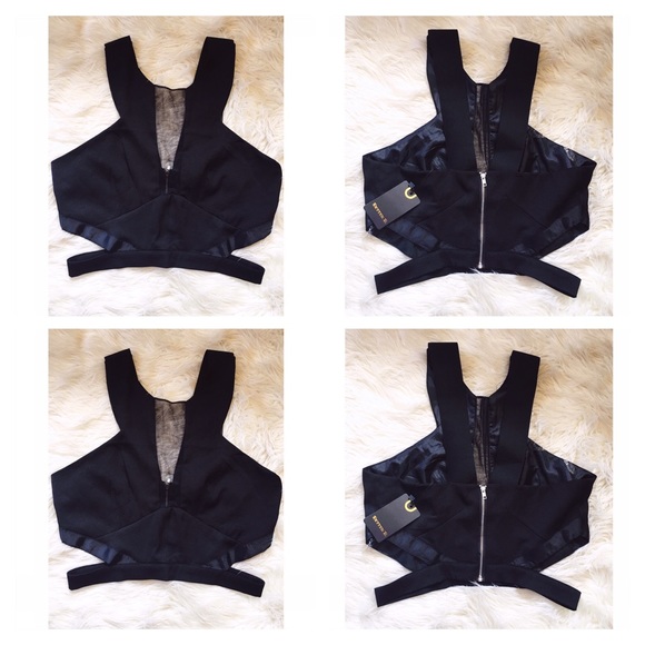 Black Crop Top - Picture 1 of 4