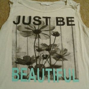 Tilly's "just be beautiful" tank top