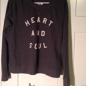 Grey 'Heart and Soul' Sweatshirt