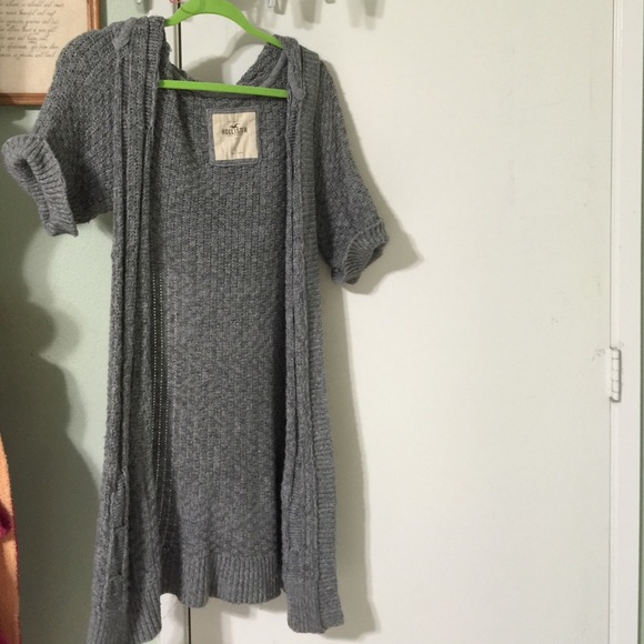 Gray cardigan