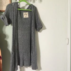 Gray cardigan