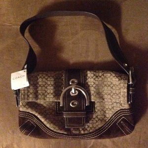 Authentic brown coach purse